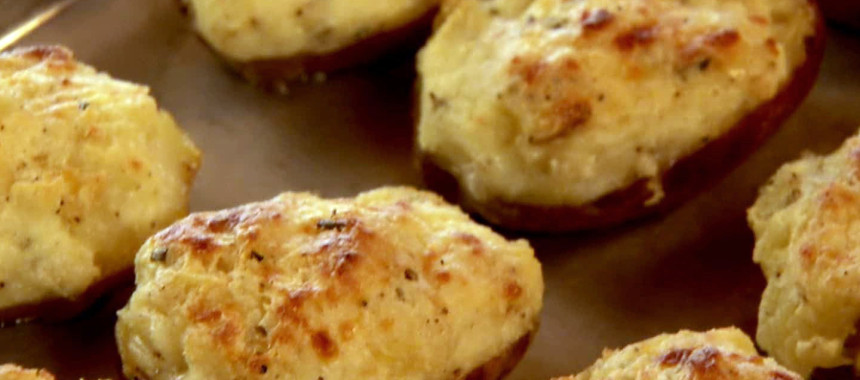 Twice Baked Garlic Potatoes